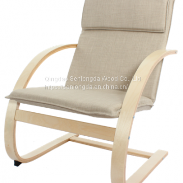 Cheap Affordable North Europe Style Living Room Wood Relax Chair photo-3