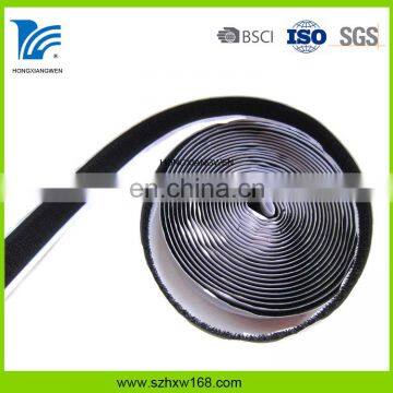 Black Durable Adhesive Hook and Loop Tape Roll photo-4