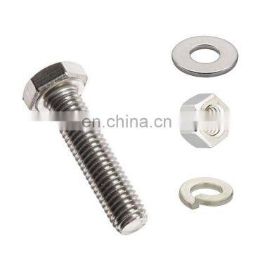 Carbon steel zinc plated inserted steel hex nuts and bolts