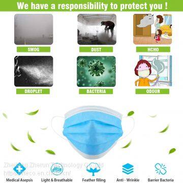 3-Ply Disposable Face Mask Medical Mask, Anti-Virus Face Masks With Earloop, Breathable Filter Safety Mouth Mask for Flu Protection Personal Health Home Office photo-4