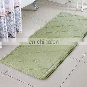 Good quality promotional soft comfortable bath mat set anti slip memory foam bathroom mat