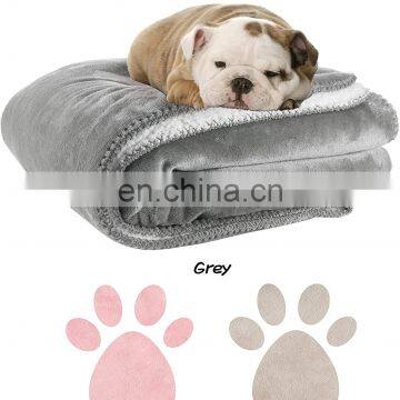 TEX-CEL ODM Polyester Reversible Weighted Light Grey Dog Waterproof Pet Blanket photo-5