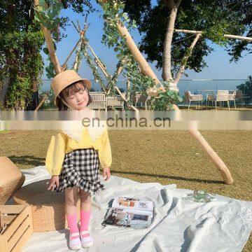 C1081Boutique Kids Clothing Spring Girl Fashion Lace Casual White Shirt photo-4