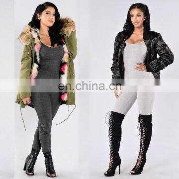 Women Fashion Hot Sale Reflective Tight Brazilian Bodycon One Piece Sexy Bodysuit Jumpsuit photo-3