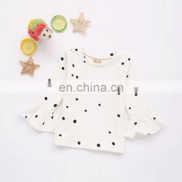 Baby Girl Tops Polka Dot Print T-shirt Fall Winter Sweet Long Sleeve Shirt Kids Clothing Toddler Tees photo-3
