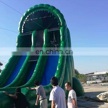 Giant Amazon extreme slide Inflatable zip line excited sport cableway game for sale