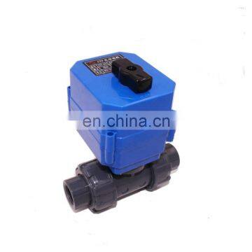 Miniature Electric Actuator Control L Flow T Flow 3 Way Motorized Ball Valve