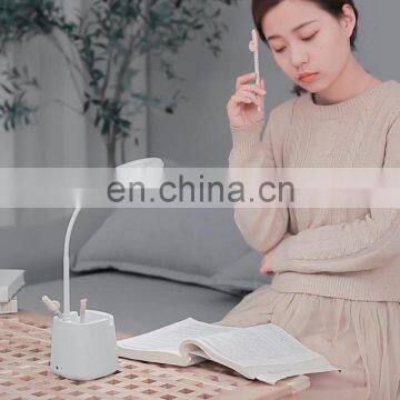 2020 best-selling table lamp gooseneck  touch wireless rechargeable pen tube lamp with mobile phone holder desk lamp