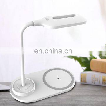 2020 New Product Lamp With Wireless Charging QI 10W Mobile Phone Power Bank Charging Station High Quality Wireless Charger Lamp photo-6