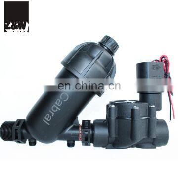 plastic screen disc filter 1" 1.5" 2" 3/4"  filter male thread PP material Y type filtration for irrigation