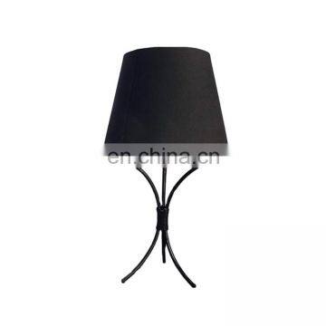 Simple nordic custom logo cheap home decor living room iron base office black table lamps in bulk