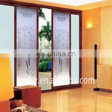 SELL 4-20mm high quality glass door thick interior wooden glass sliding doors