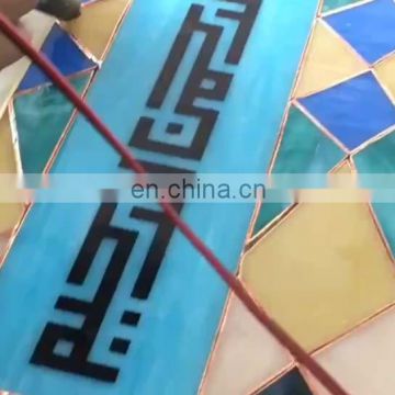 Hign quality stained glass for church window, home decoration