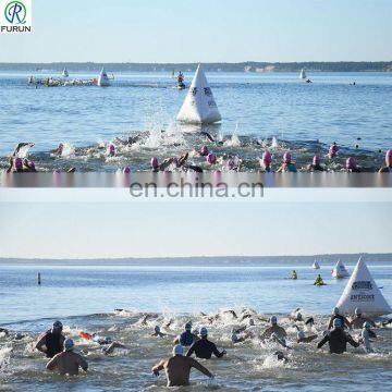 China Factory Triangle Inflatable Marker Buoy Float for Swimming Event