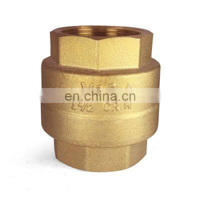 VALOGIN pump water supply brass 1 1/2" inch spring check valve