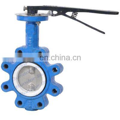 Bundor Handle LT DN80 PN16 manual cast iron wafer butterfly valve