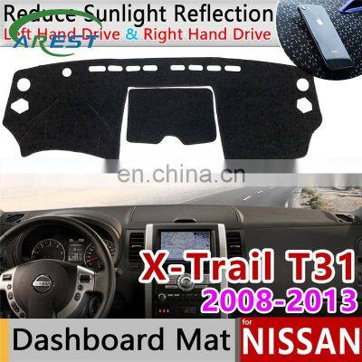 for Nissan X-Trail T31 2008~2013 Anti-Slip Mat Dashboard Cover Pad Sunshade Dashmat Accessories 2009 2010 2011 X Trail XTrail