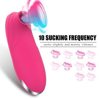 USA in stock  Powerful Clit Sucker Vacuum Vibrator Clitoris Sucking Nipple Sucking Tongue Vibrating Oral Licking Sex Toys for Adult Women