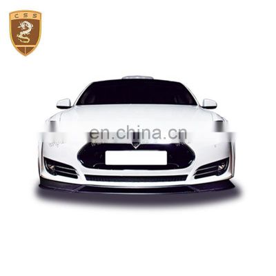 Newest Carbon Fiber RZ Style Front Lip Rear Spoiler Wing Side Skirts Fender Flares Kit Body Kits For Tesla Model S