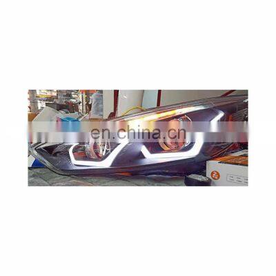 DRL Strip Projector Lens head lamp light for Ford 2015-2017
