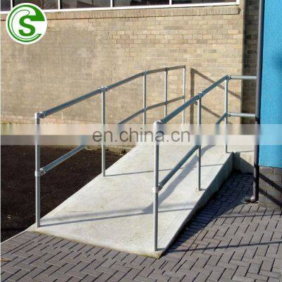 Metal handrail and stanchion ball Joint Handrails