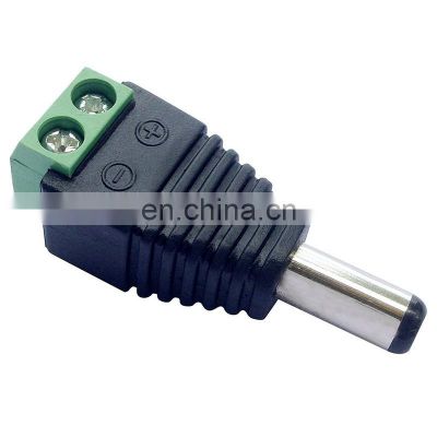 Male 2.1x5.5mm DC Power Cable Jack Adapter Connector Plug Led Strip CCTV Camera Use 12V