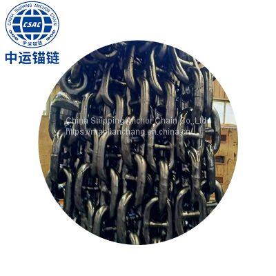 73MM 90MM Ship Used Grade 3 Stud Link Anchor Chain With LR,BV,CCS.ABS