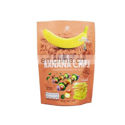 Aluminum foil banana chips packaging bag with custom logo