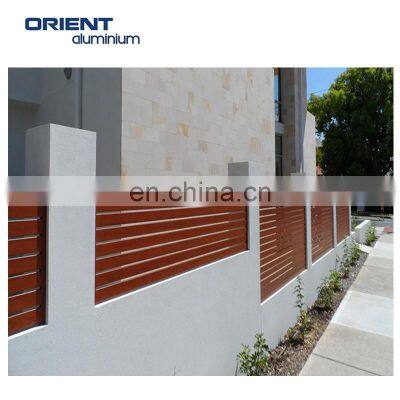 Wholesale Aluminum Slatted Cladding Fence With High Quality