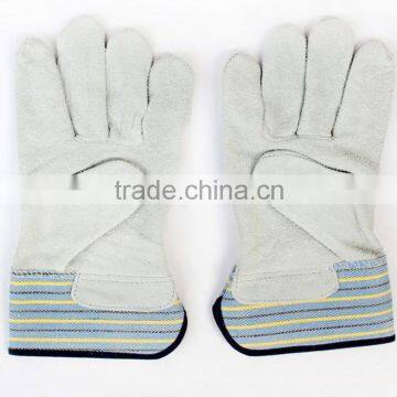 BC grade cowhide safety leather working gloves low price