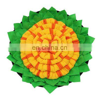 Supplies Flower Design Feeder Indestructible Wooly Pet Suction Cup Sunflower Snuffle Mat photo-2