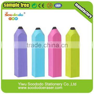 New Arrival Fashion 3D Stationery Pencil Shaped Eraser
