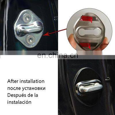 AUSO Car Door Lock Cover Decoration Accessories Interior Case Styling Protective Lock Cover For Toyota Honda Lexus Mazda