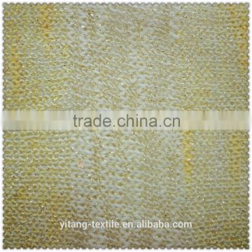 Metallic yarn dyed fabric