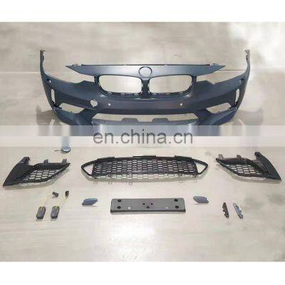 Upgrade M3C style body kit for BMW 3 series F30 2012-2018 PP material front bumper assembly with grille