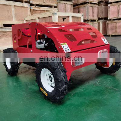 Wholesale China Manufacturer Farm Small Cordless Home Lawn Mower Mud Tires Remote Control Lawn Mower for Sale photo-3