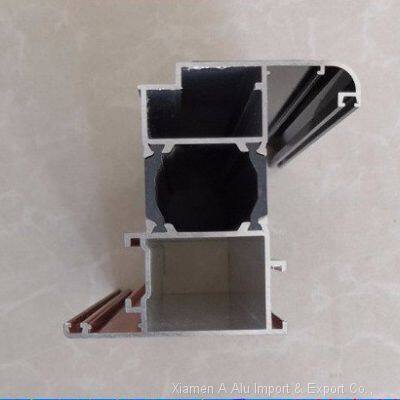 55 De-bridged Aluminum Flat Window Aluminum Profile Door and Window Aluminium Section photo-4