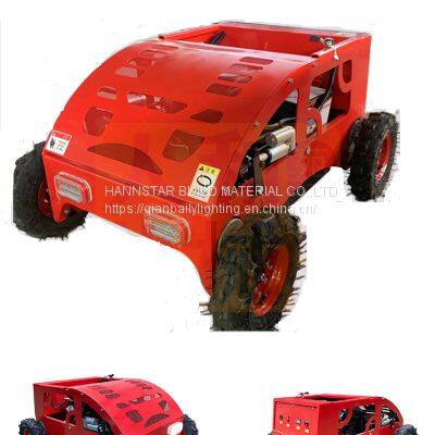 Lawn Mower With Wheel Grass Cutter Machine Remote Control Gasoline Engine Lawn Mower photo-4