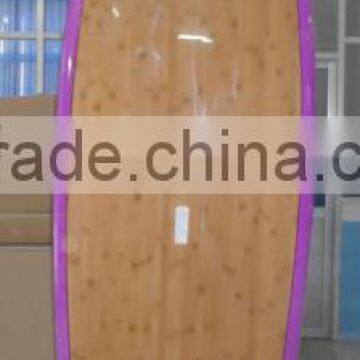 bamboo veneer purple surfing board stand up paddle board