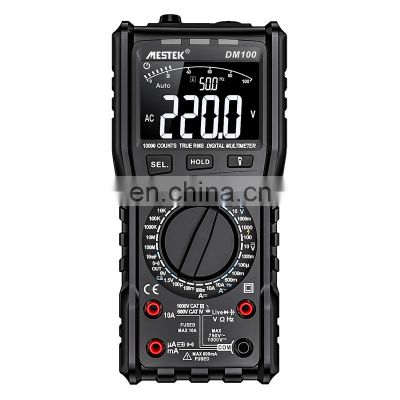 best selling product Mestek Multimeter 10000 Counts DM100 1000V/10A Voltage Current Resistance Tester digital multimeter