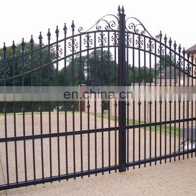 Steel Gates Wrought Iron Gate With Hot Galvanized for Villa Entrance Garden photo-2