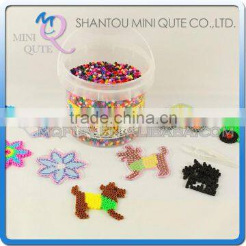 Mini Qute Kawaii DIY 6000 pc Ironing Hama Perler Beans 3D Jigsaw building block pegboard educational toy (Accept OEM) NO.ET05A2