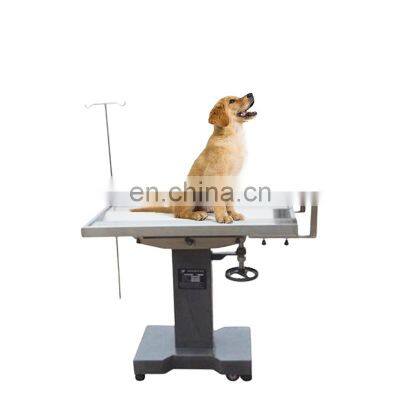 HC-R009 Veterinary High Temperature Resistant Corrosion Resistant Stainless Steel Surgical Operation Bed Manual Operating Table