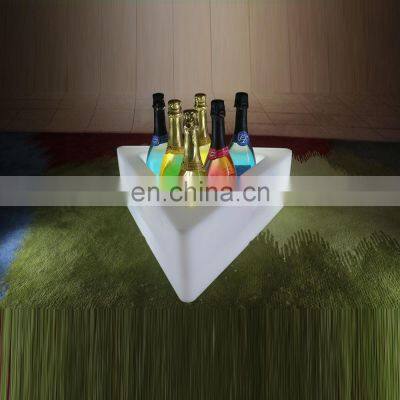 LED Light Plastic Ice Bucket PE Unbreakable Material LED Red Wine Holder Led Ice Buckets
