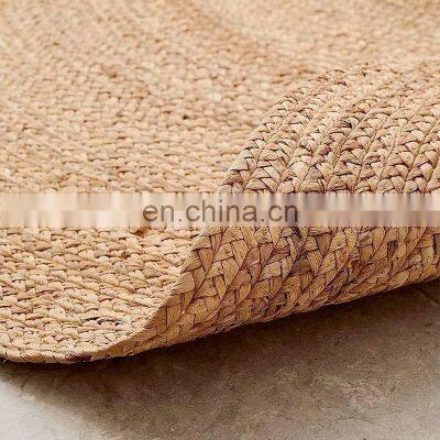 Natural Handmade Water Hyacinth Carpets & Mat Straw Rug Floor Decor Wholesale Vietnam Supplier
