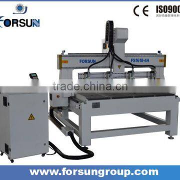 China Suppliers 4 Head Woodworking Cnc Router for Wood Door, Guitar, Furniture/ Wood Cutting Cnc Machine for Sale photo-3
