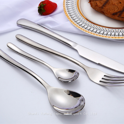 Fast Shipping Wedding Event Supplies Silver Colored Stainless Steel Cutlery Set For Weddings