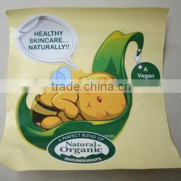 PP cosmetic label,plastic clear label for natural cosmetic