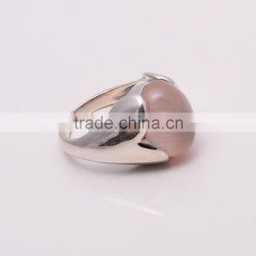 ROSE QUARTZ Ring,925 Sterling Silver Jewelry Wholesale,WHOLESALE SILVER JEWELRY,SILVER EXORTER,SILVER JEWELRY FROM INDIA photo-2