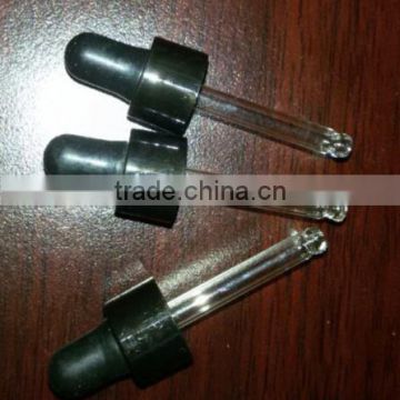 plastic black dropper with NBR stopper 12/400